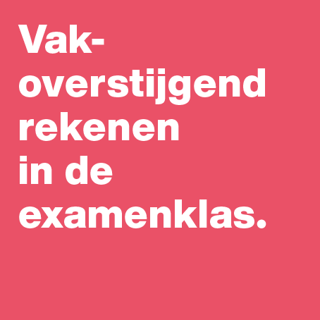 Nieuw in Rekenen op je examen: per vak oefenen met de centrale examens