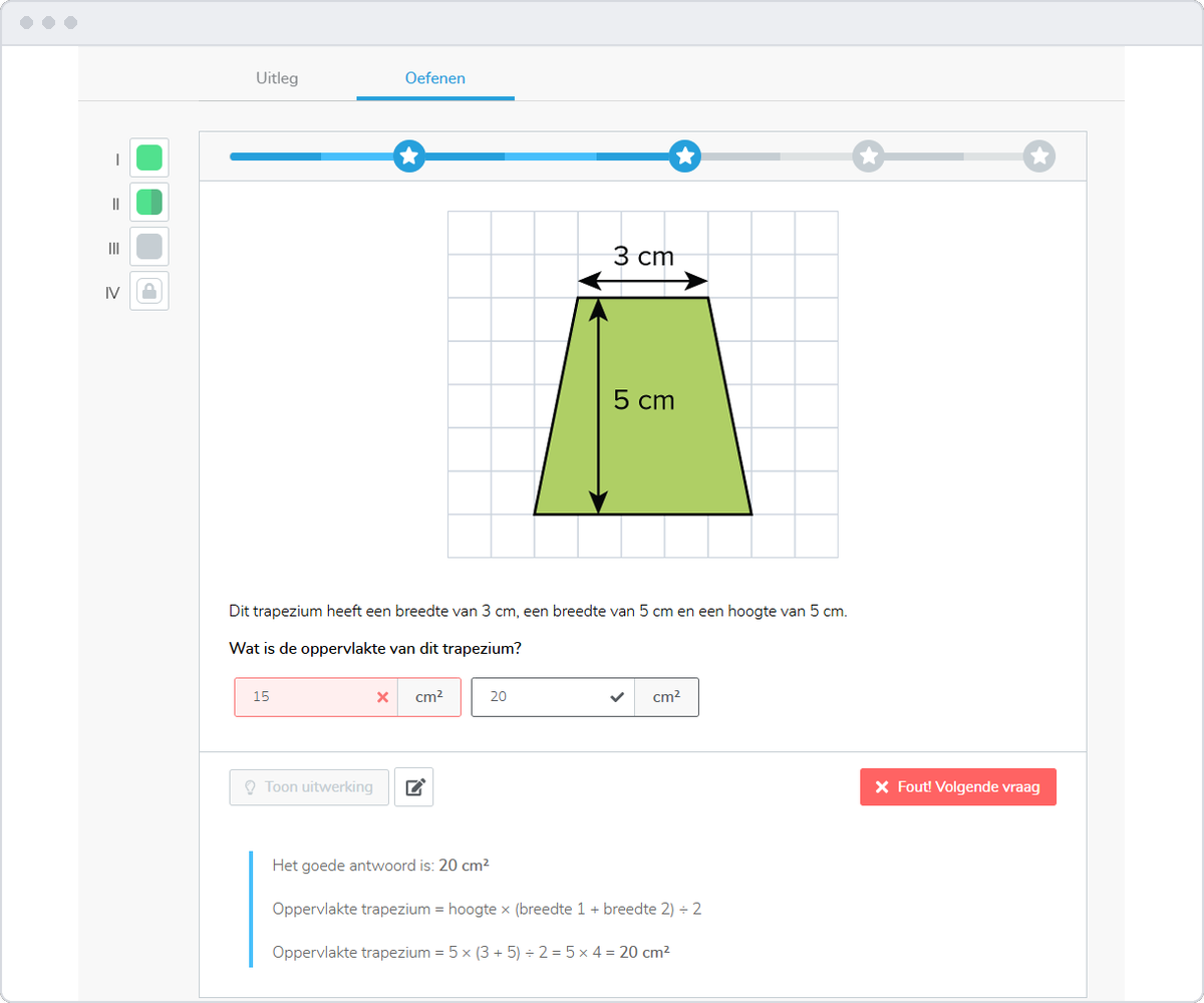 Een leerstap in Spark, met sterren en directe feedback